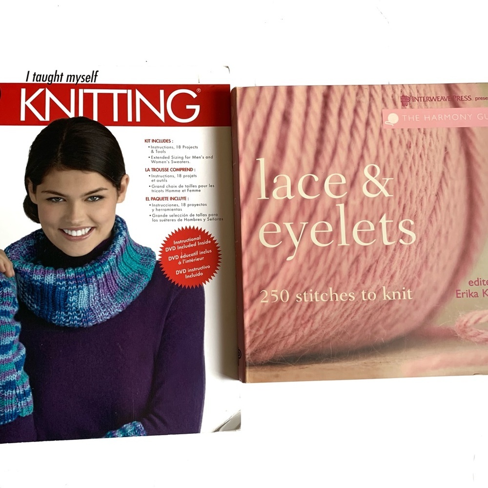 Learn To Knit Two Knitting Books Bundle